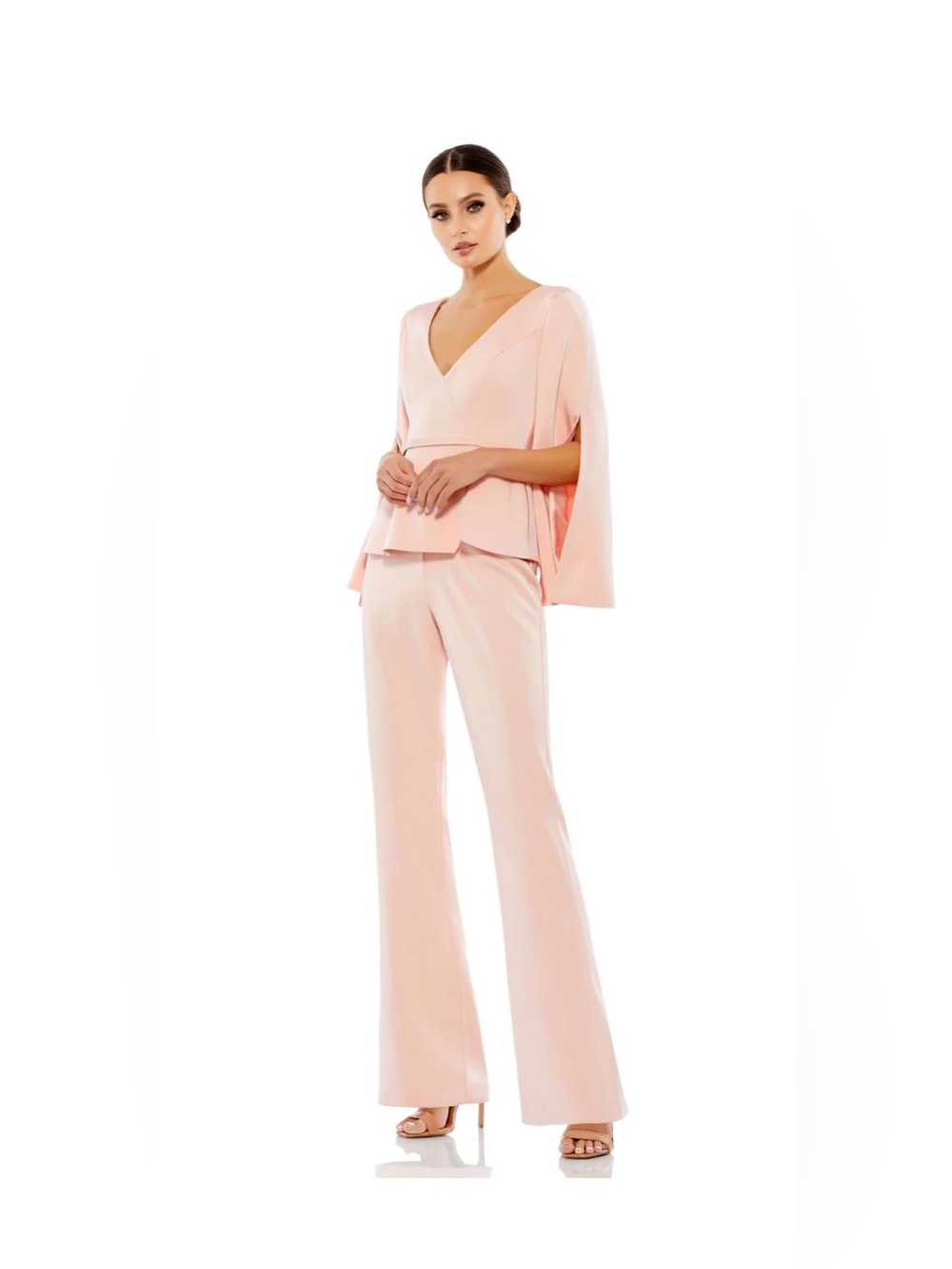 Mac Duggal light pink formal Pantsuit NWT size 6